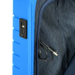 Bric's Ulisse Trolley 55 USB Electric Blue -Goedkope Koffert Rein Winkel image 10000