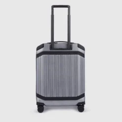 Piquadro PQ-Light Premium Slim Cabin Spinner 55 Grey-black -Goedkope Koffert Rein Winkel image 10292