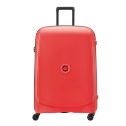 Delsey Belmont Plus 4 Wheel Trolley 76 Faded Red