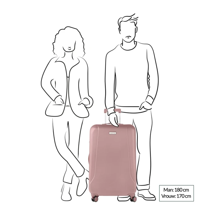 CarryOn Skyhopper 55 + 78 Set Old Pink 5 CarryOn Skyhopper 55 + 78 Set Old Pink - Afbeelding 5