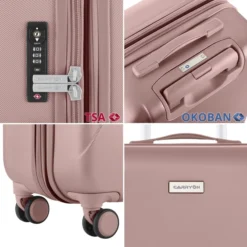 CarryOn Skyhopper 55 + 78 Set Old Pink 21 CarryOn Skyhopper 55 + 78 Set Old Pink -Goedkope Koffert Rein Winkel image 10644