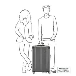 Travelite City 4 Wiel Trolley L Expandable Antraciet -Goedkope Koffert Rein Winkel image 10646