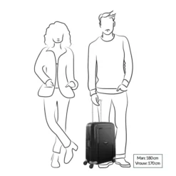 Samsonite S'Cure 4-Delige Kofferset 55/55/69/75 Silver -Goedkope Koffert Rein Winkel image 10678