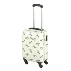 Princess Traveller Trendy Animal Zebra Cabin Trolley S White