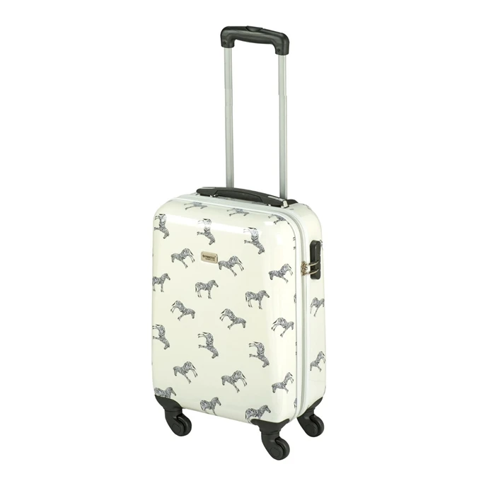 Princess Traveller Trendy Animal Zebra Cabin Trolley S White 1 Princess Traveller Trendy Animal Zebra Cabin Trolley S White