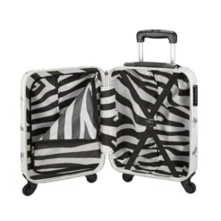 Princess Traveller Trendy Animal Zebra Cabin Trolley S White 6 Princess Traveller Trendy Animal Zebra Cabin Trolley S White -Goedkope Koffert Rein Winkel image 10788