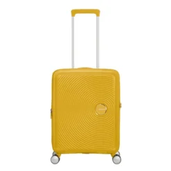 American Tourister Soundbox Spinner 55 Expandable Golden Yellow