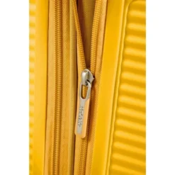 American Tourister Soundbox Spinner 55 Expandable Golden Yellow -Goedkope Koffert Rein Winkel image 11085
