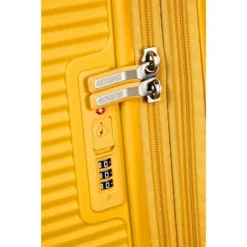 American Tourister Soundbox Spinner 55 Expandable Golden Yellow -Goedkope Koffert Rein Winkel image 11086