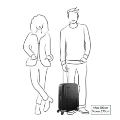 Samsonite S'Cure 4-Delige Kofferset 55/69/75/81 Dark Blue -Goedkope Koffert Rein Winkel image 11184