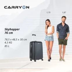 CarryOn Skyhopper 55 + 78 Set Black 20 CarryOn Skyhopper 55 + 78 Set Black -Goedkope Koffert Rein Winkel image 11340