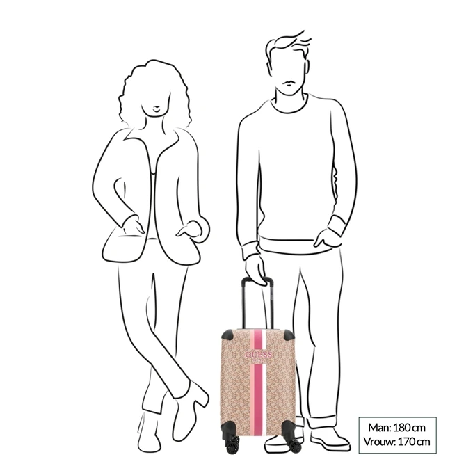 Guess Wilder 18 In 8-Wheeler Taupe Logo 2 Guess Wilder 18 In 8-Wheeler Taupe Logo - Afbeelding 2