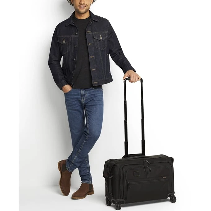 Tumi Alpha Garment 4 Wheel Carry-On Black 2 Tumi Alpha Garment 4 Wheel Carry-On Black - Afbeelding 2