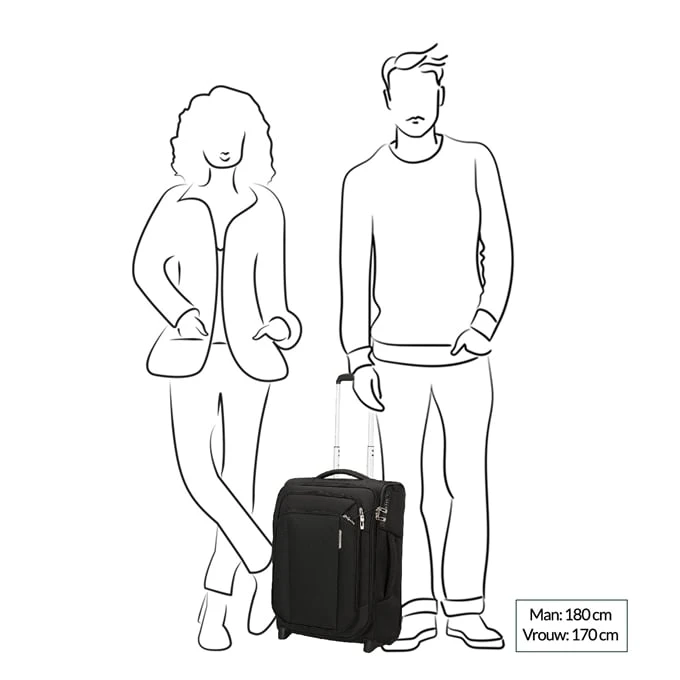 Samsonite Respark Upright 55 Expandable Ozone Black 2 Samsonite Respark Upright 55 Expandable Ozone Black - Afbeelding 2