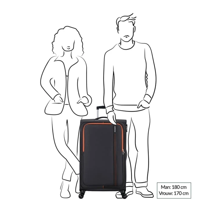 American Tourister Sea Seeker Spinner 80 Charcoal Grey 2 American Tourister Sea Seeker Spinner 80 Charcoal Grey - Afbeelding 2