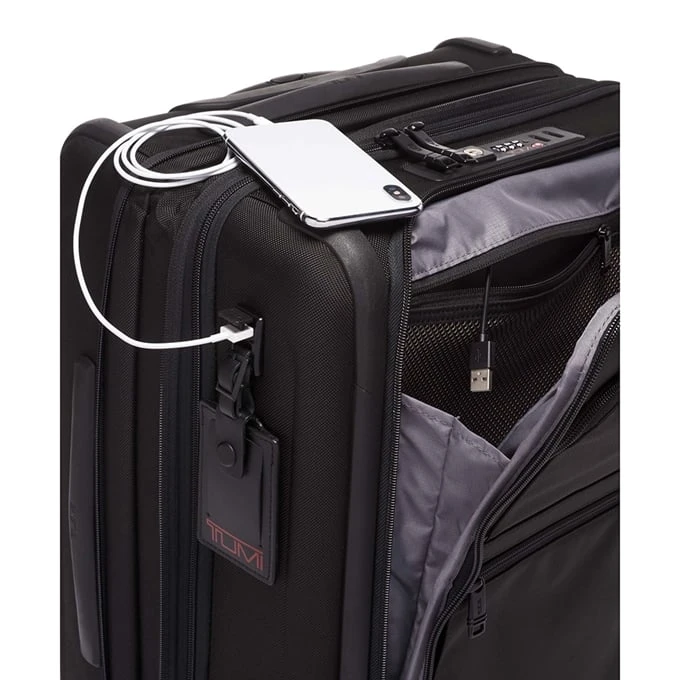 Tumi Alpha Continental Expandable 4 Wheeled Carry-On Black 6 Tumi Alpha Continental Expandable 4 Wheeled Carry-On Black - Afbeelding 6