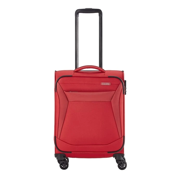 Travelite Chios 4 Wiel Trolley S Red 1 Travelite Chios 4 Wiel Trolley S Red