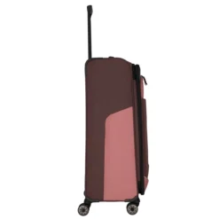 Travelite Viia 4 Wheel Trolley L Expandable Rose -Goedkope Koffert Rein Winkel image 12826