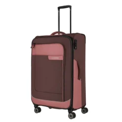 Travelite Viia 4 Wheel Trolley L Expandable Rose -Goedkope Koffert Rein Winkel image 12827