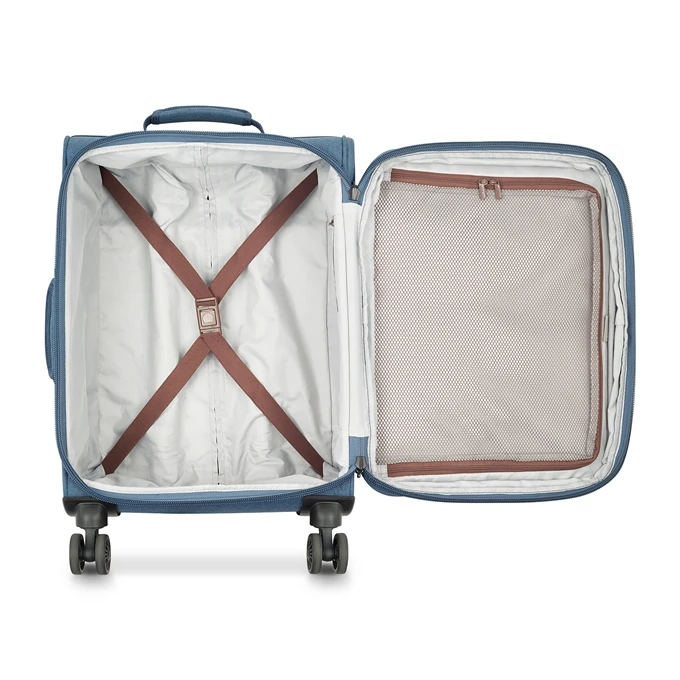 Delsey Maubert 2.0 Cabin Trolley 4-Wheel Expandable 55 Blue 4 Delsey Maubert 2.0 Cabin Trolley 4-Wheel Expandable 55 Blue - Afbeelding 4