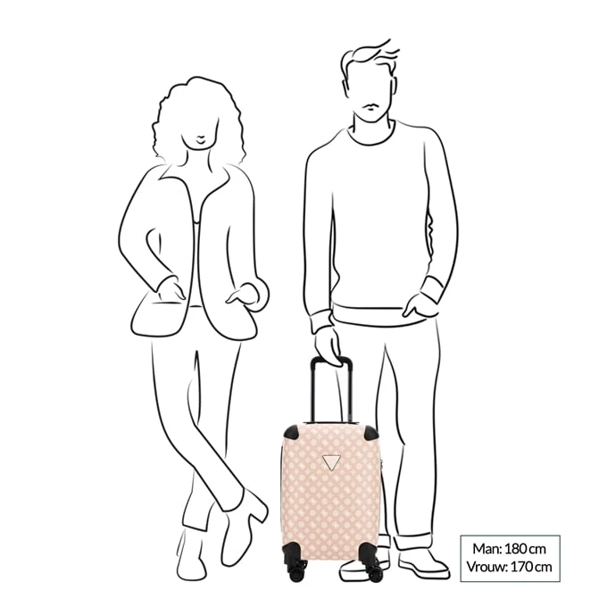 Guess Wilder 18 In 8-Wheeler Nude/blush Multi 2 Guess Wilder 18 In 8-Wheeler Nude/blush Multi - Afbeelding 2