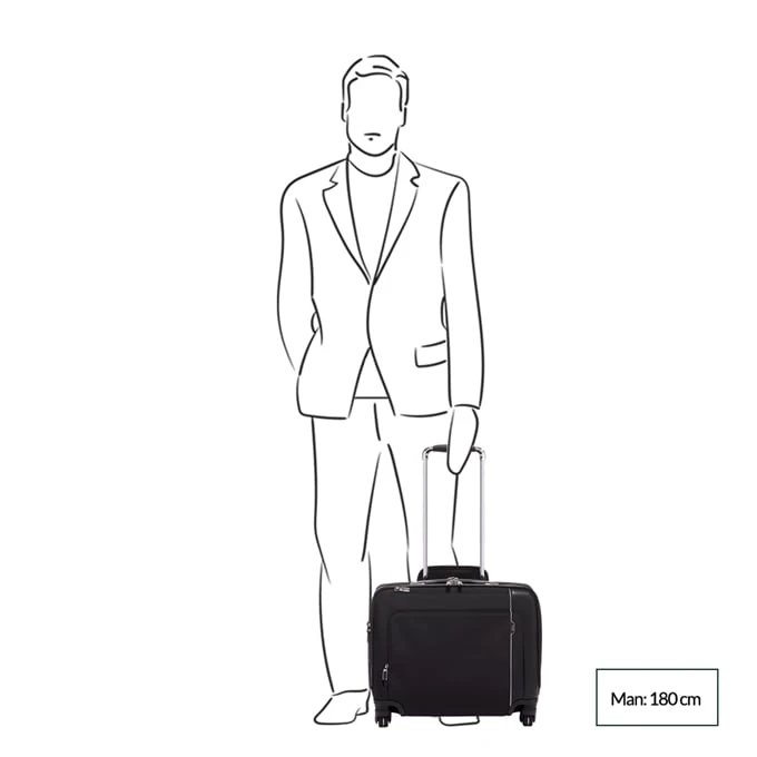 Tumi Arrivé Compact 4 Wheel Briefcase Black 2 Tumi Arrivé Compact 4 Wheel Briefcase Black - Afbeelding 2