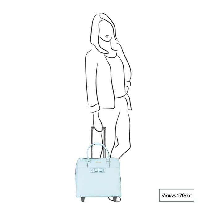 Olivia Lauren Gemini Business Trolley Blauw 2 Olivia Lauren Gemini Business Trolley Blauw - Afbeelding 2