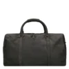 Travelbags The Base Leather Weekender Black