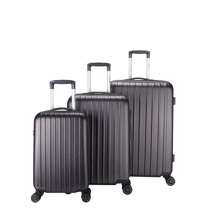 Decent Tranporto One 3-delige Kofferset Antraciet 1 Decent Tranporto One 3-delige Kofferset Antraciet