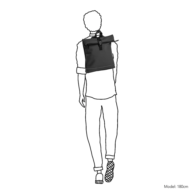 Daniel Ray Jefferson Waterafstotende Backpack S Antraciet 2 Daniel Ray Jefferson Waterafstotende Backpack S Antraciet - Afbeelding 2