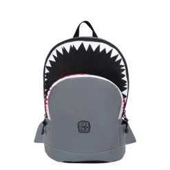 Pick & Pack Shark Shape Backpack M Visible Grey