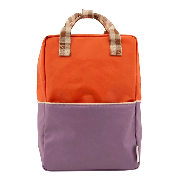 Sticky Lemon Colourblocking Backpack Large Orange Juice Plum Purple Schoolbus Brown 1 Sticky Lemon Colourblocking Backpack Large Orange Juice Plum Purple Schoolbus Brown