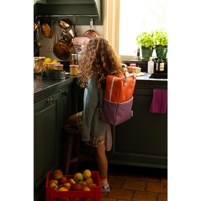 Sticky Lemon Colourblocking Backpack Large Orange Juice Plum Purple Schoolbus Brown 2 Sticky Lemon Colourblocking Backpack Large Orange Juice Plum Purple Schoolbus Brown - Afbeelding 2