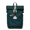 Sandqvist Ilon Backpack Dark Green With Natural Leather