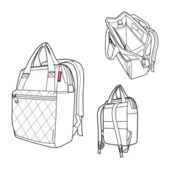 Reisenthel Travelling Allrounder R Rhombus Midnight Gold -Goedkope Koffert Rein Winkel image 16308