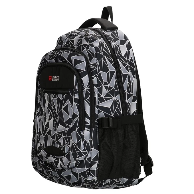 Enrico Benetti Santa Cruz 17.3'' Laptop Rugtas Black Grey 4 Enrico Benetti Santa Cruz 17.3'' Laptop Rugtas Black Grey - Afbeelding 4