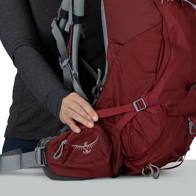 Osprey Ariel 55 Womens Backpack XS/S Claret Red 15 Osprey Ariel 55 Womens Backpack XS/S Claret Red - Afbeelding 15