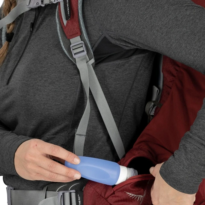 Osprey Ariel 55 Womens Backpack XS/S Claret Red 18 Osprey Ariel 55 Womens Backpack XS/S Claret Red - Afbeelding 18