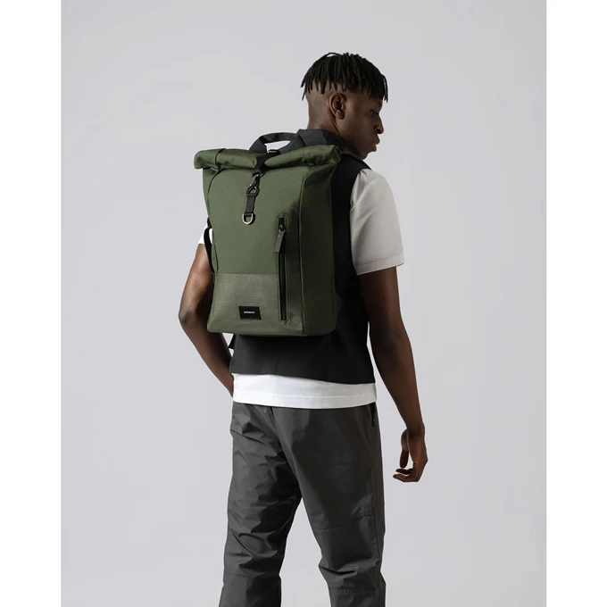 Sandqvist Dante Vegan Backpack Black With Coating 2 Sandqvist Dante Vegan Backpack Black With Coating - Afbeelding 2