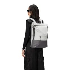 Rains Trail Rolltop Backpack W3 Ash -Goedkope Koffert Rein Winkel image 18420