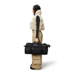 Rains Texel Duffel Bag Small W3 Black -Goedkope Koffert Rein Winkel image 1954
