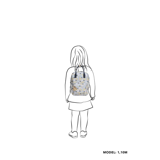 Zebra Trends Girls Rugzak Flower Lila 2 Zebra Trends Girls Rugzak Flower Lila - Afbeelding 2