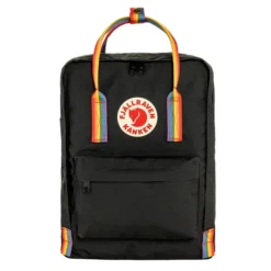 Fjallraven Kanken Rainbow Black-rainbow Pattern