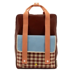 Sticky Lemon Gingham Backpack Large Cherry Red Sunny Blue Berry Swirl