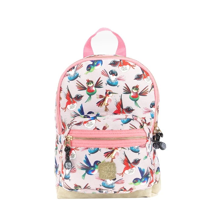 Pick & Pack Birds Backpack S Soft Pink 1 Pick & Pack Birds Backpack S Soft Pink