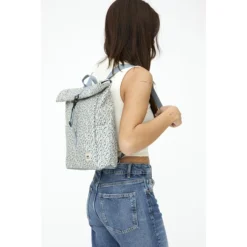 Lefrik Roll Mini Backpack Printed Flowers -Goedkope Koffert Rein Winkel image 20534