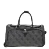 Guess Berta Wheeled Duffel Coal Logo