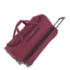 Travelite Basics Wheeled Duffle 70 Expandable Dark Red