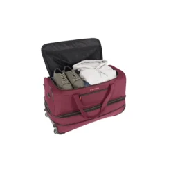 Travelite Basics Wheeled Duffle 70 Expandable Dark Red -Goedkope Koffert Rein Winkel image 20636