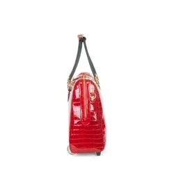 Olivia Lauren Alice Business Trolley Croco Rood -Goedkope Koffert Rein Winkel image 20953